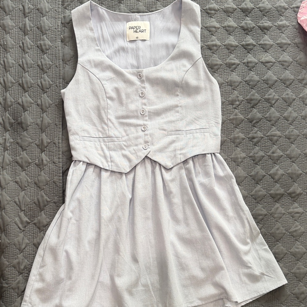 PAPER HEART Light blue Mini Dress